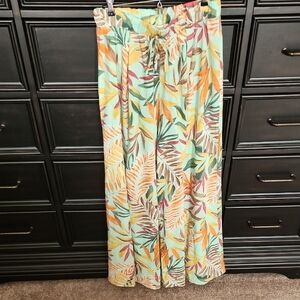 Wisteria Lane Flowy Beach Pants Size Large
